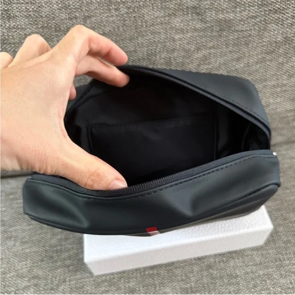 NWT: Prada Ocean Blue and Red Men's Toiletry Bag